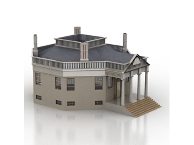 Free House N76 3D model_1 For Architecture 3Ds Max Model Download